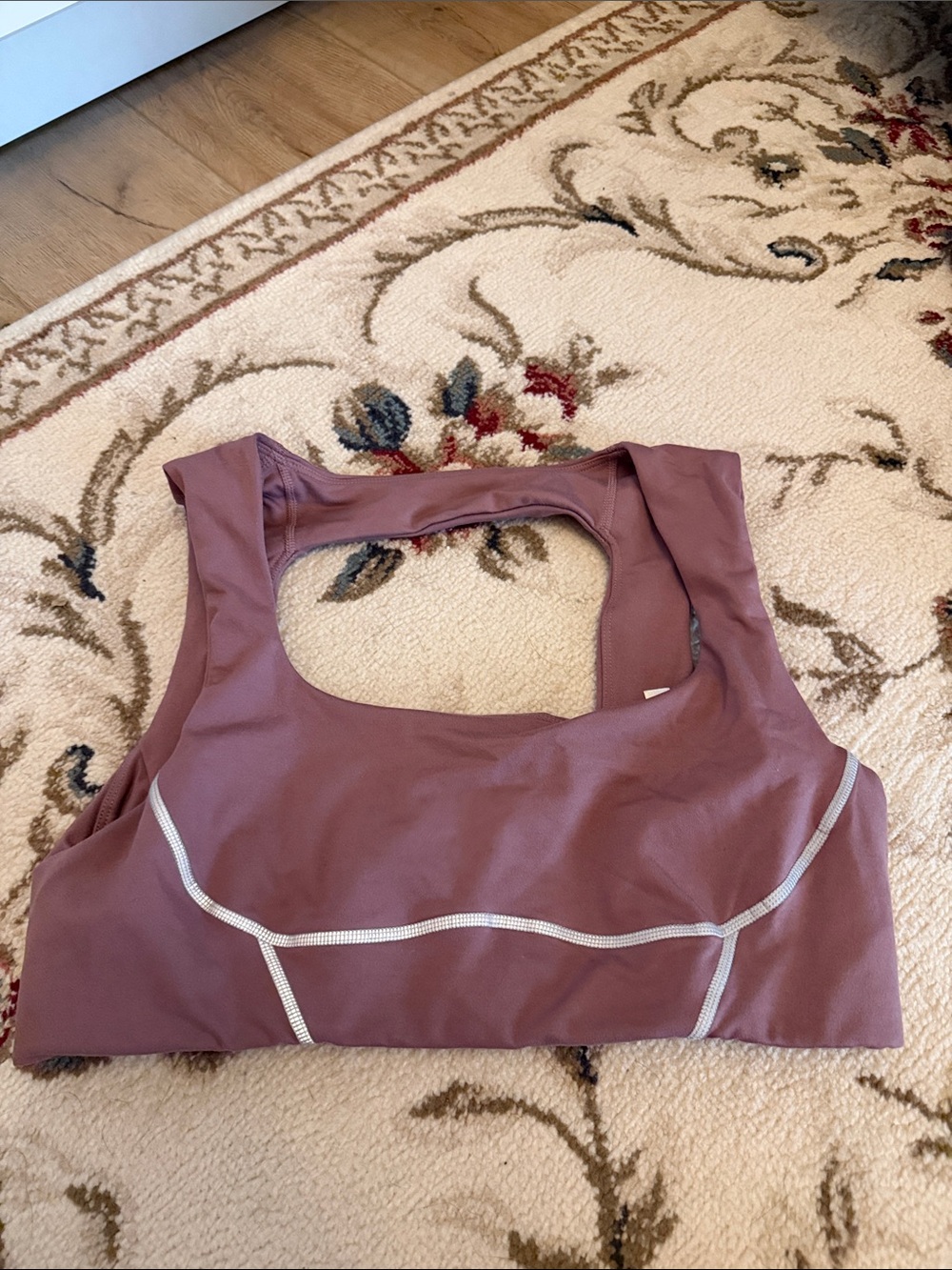 Mauve Sports Bra with Reflective Trim FP Movement
